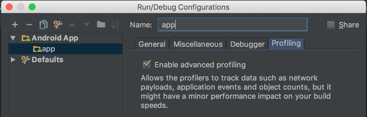 Run Configuration